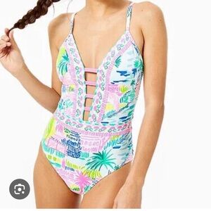NWT Lilly Pulitzer Nolet One Piece Swim in Private Island